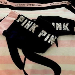 PINK VS sequin bling yoga pants or joggers